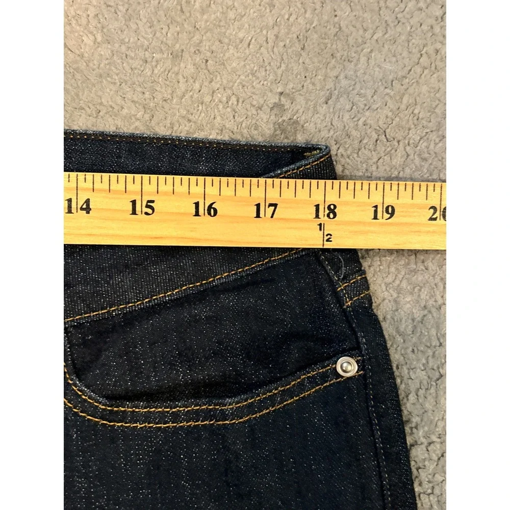 Levis 545 Low Boot Cut Jeans Womens 16 Medium Dark Wash Stretch Denim Blue